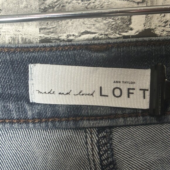 EUC Ann Taylor LOFT "Modern Straight Jeans" Size 31/12 - Picture 9 of 16